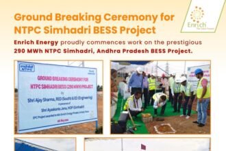 Enrich Energy Starts 290 MWh BESS Project at NTPC Simhadri, Andhra Pradesh
