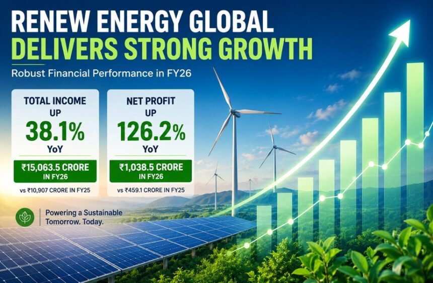 ReNew Energy Global Posts 38% Income Growth and 126% Profit Jump in FY26