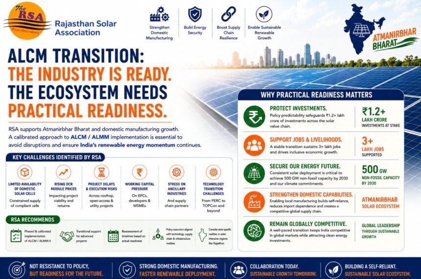 RSA Urges Phased ALCM/ALMM-II Transition to Protect Solar Sector Growth