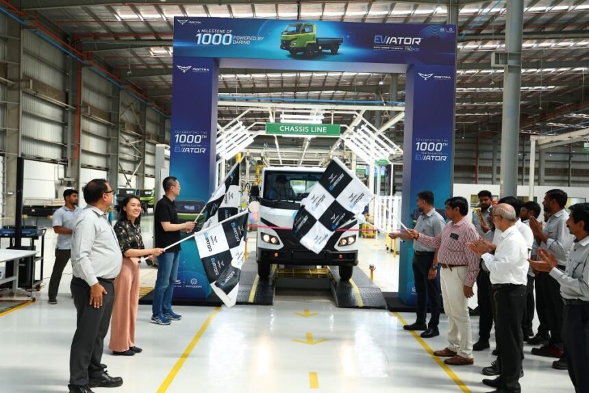 Montra Electric Rolls Out 1,000th EVIATOR Electric Commercial Vehicle in Chennai